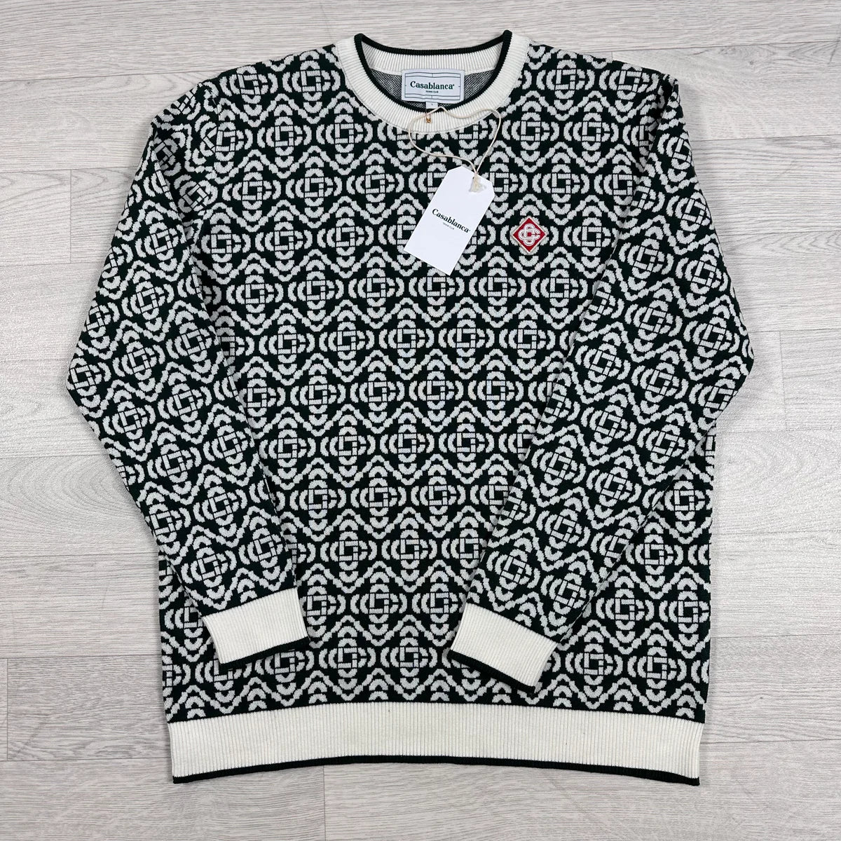Casablanca knitted monogram jumper
