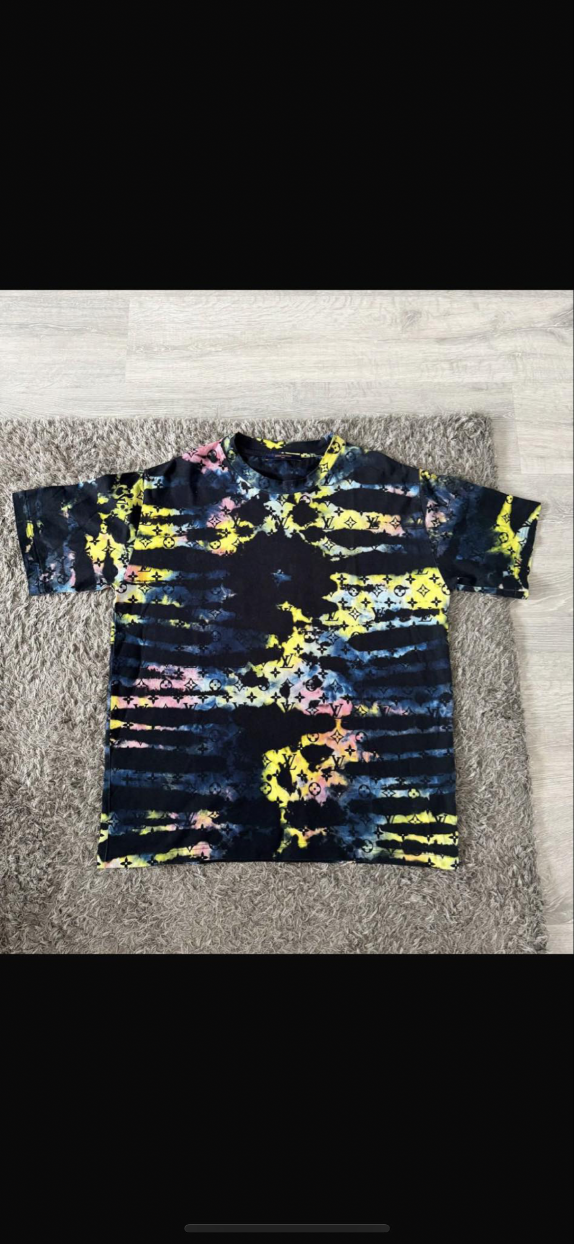 LOUIS VUITTON BY VIRGIL ABLOH MONOGRAM TIE DYE PRINTED T-SHIRT