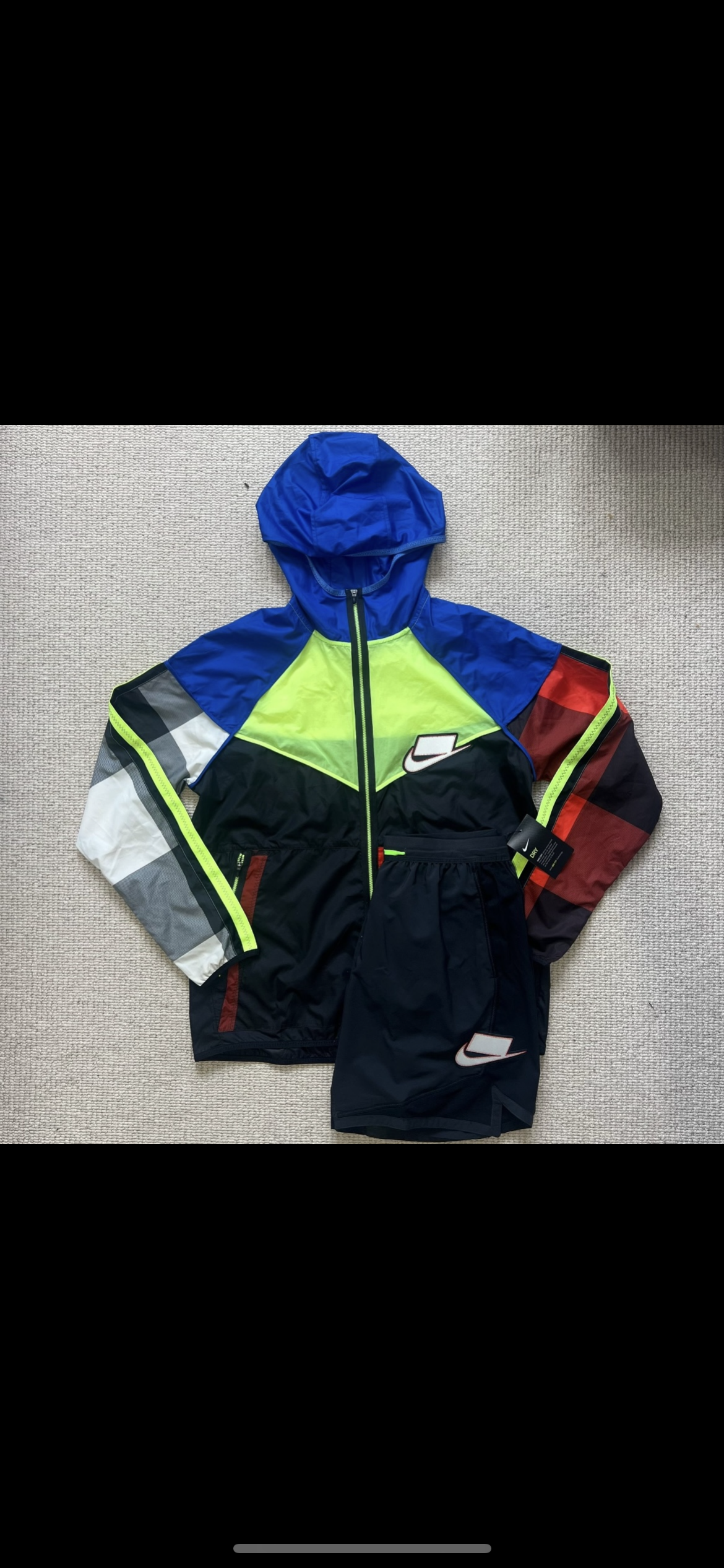 Nike Meekz Windbreaker - Black/Volt