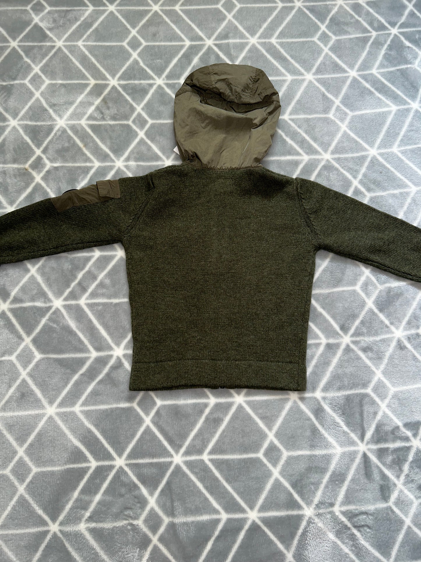 Cp company lambswool zip up hoodie