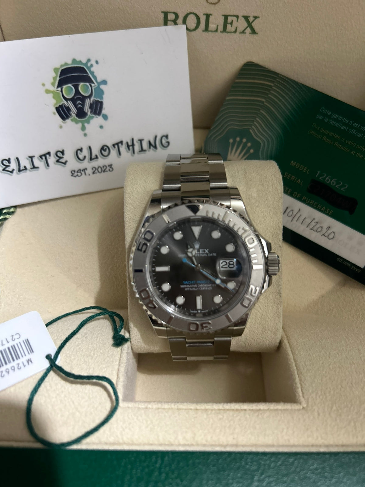 Rolex yachtmaster rhodium dial