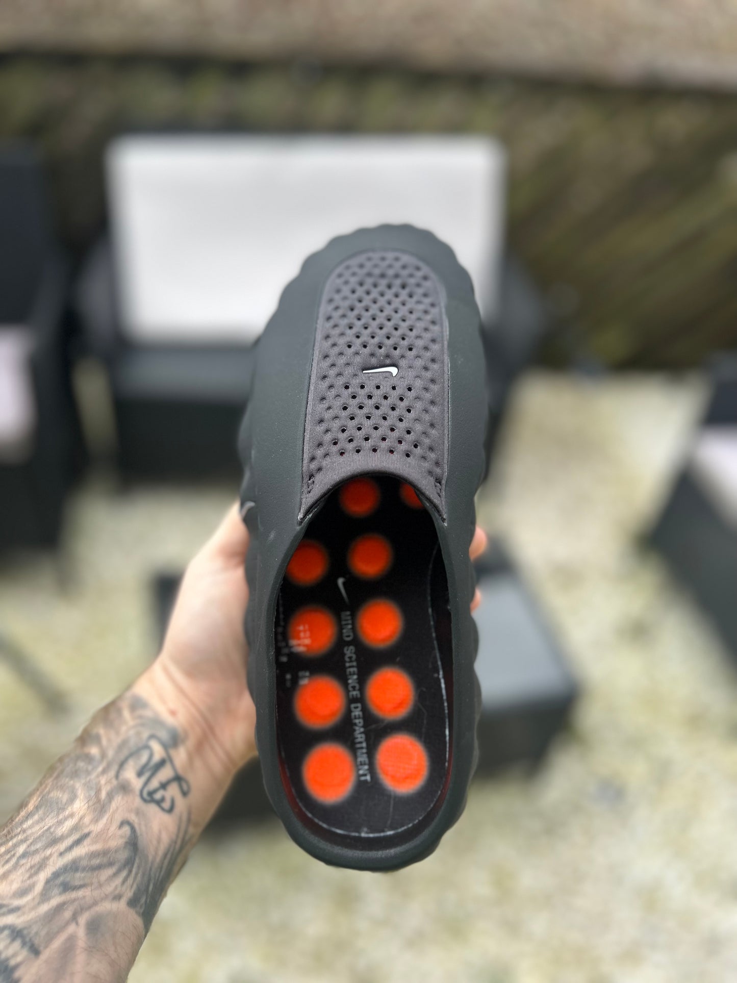 Nike Mind 001 Slide Black Chrome
