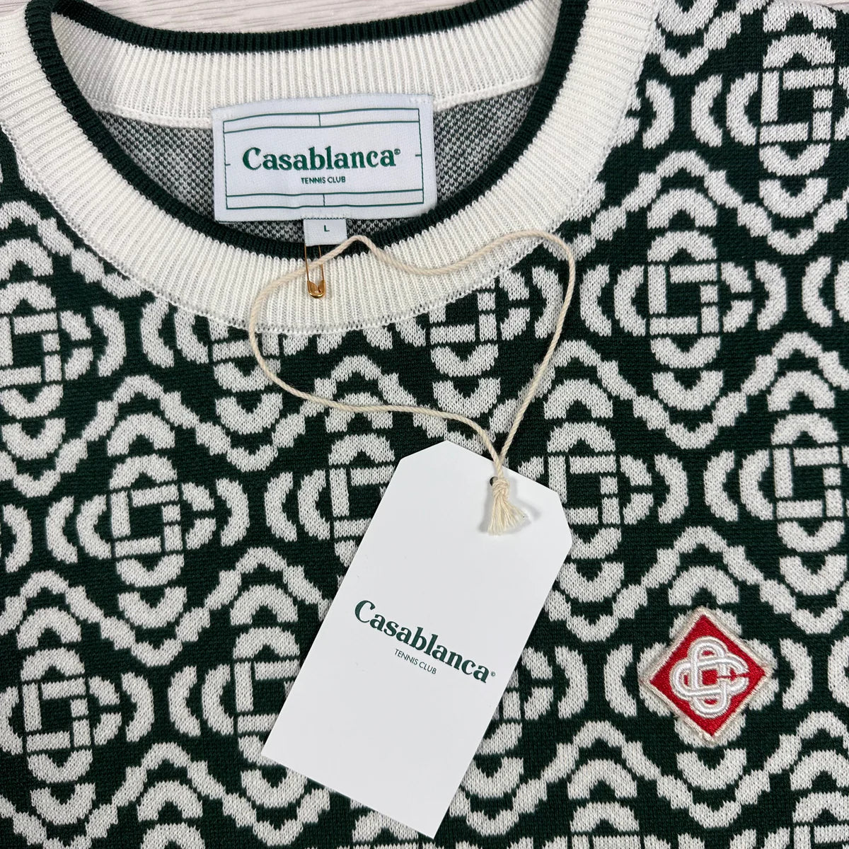 Casablanca knitted monogram jumper