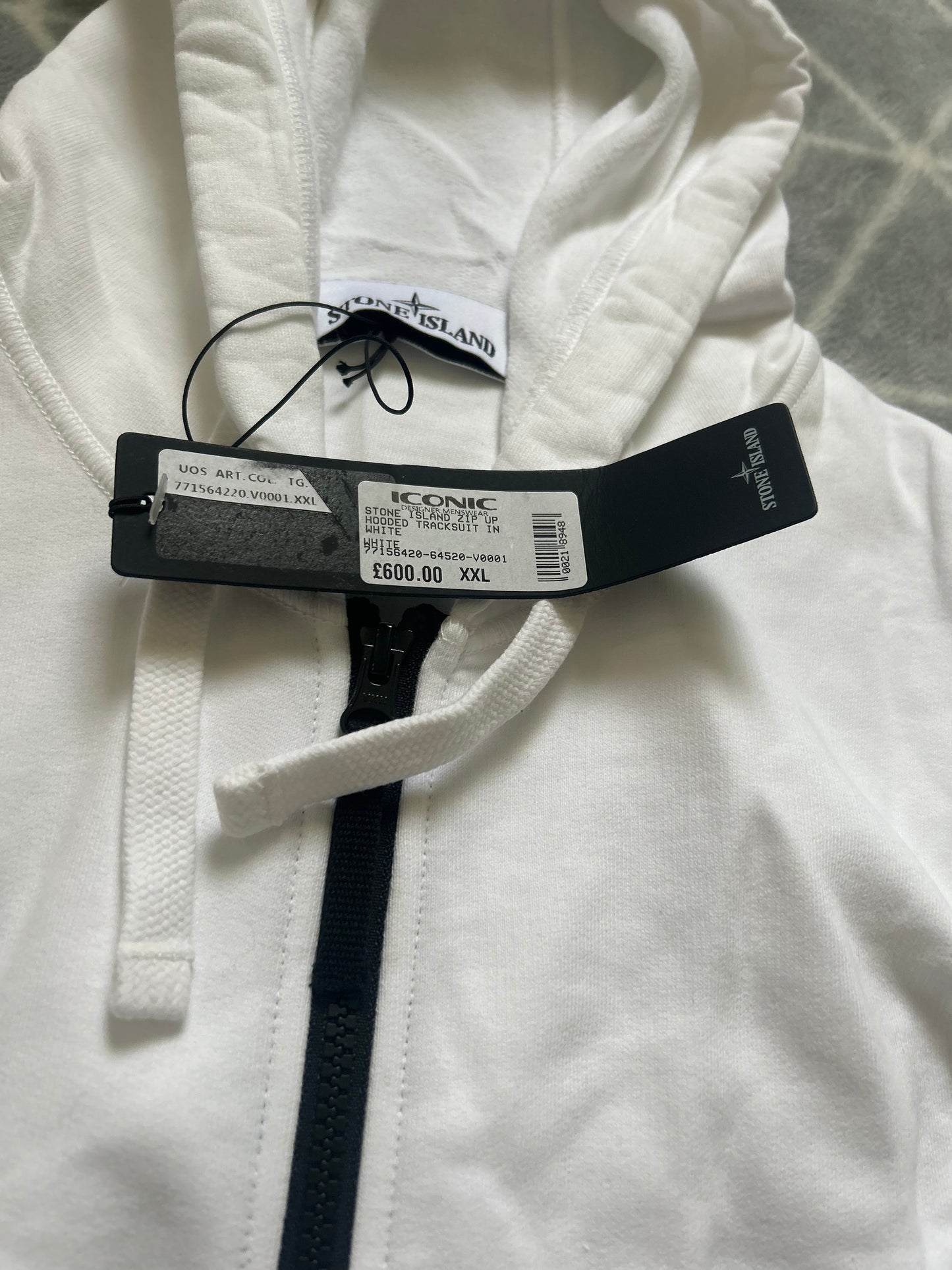 Stone island zip up hooded tracksuit