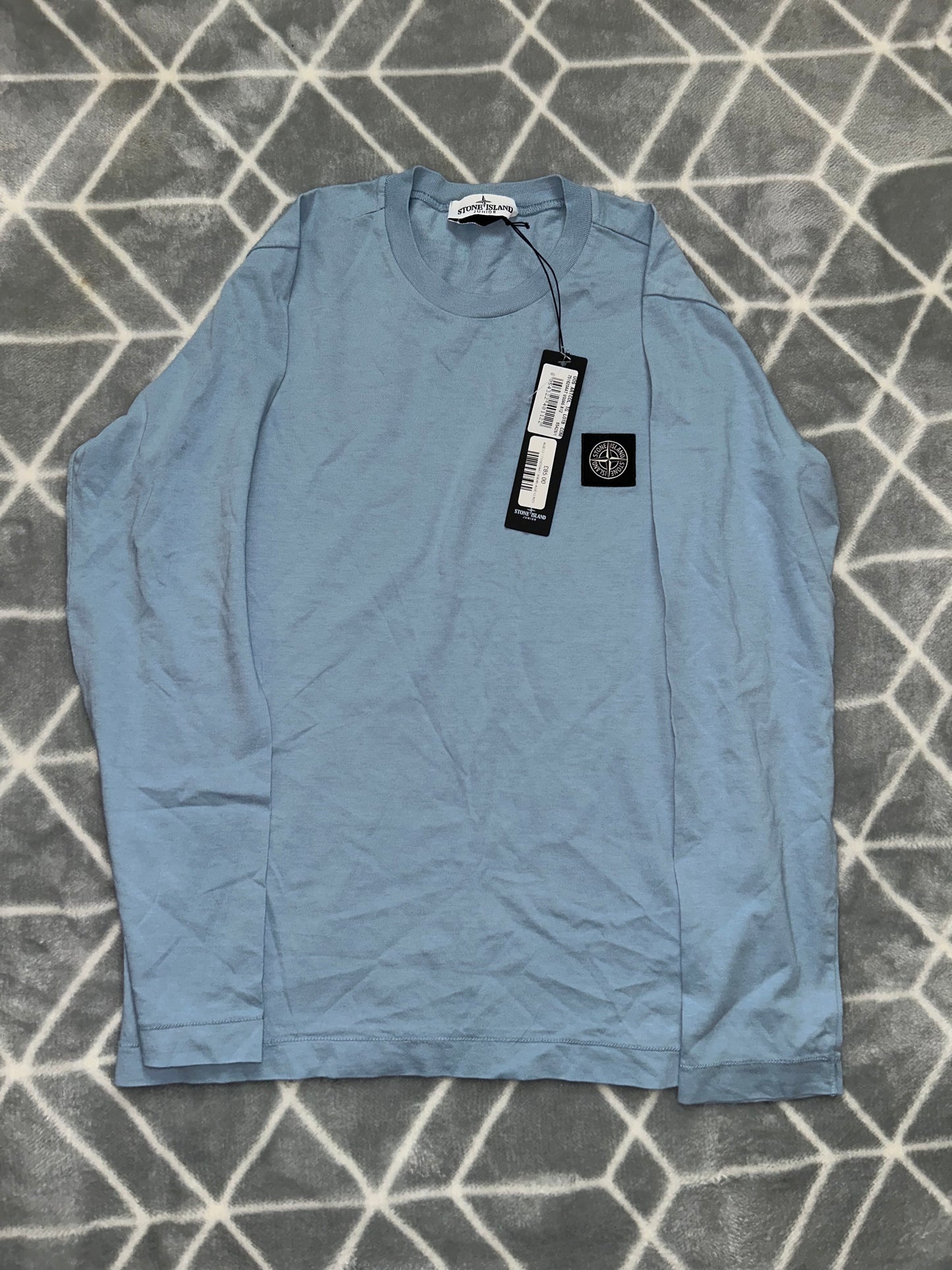 Stone island logo long sleeve t shirt