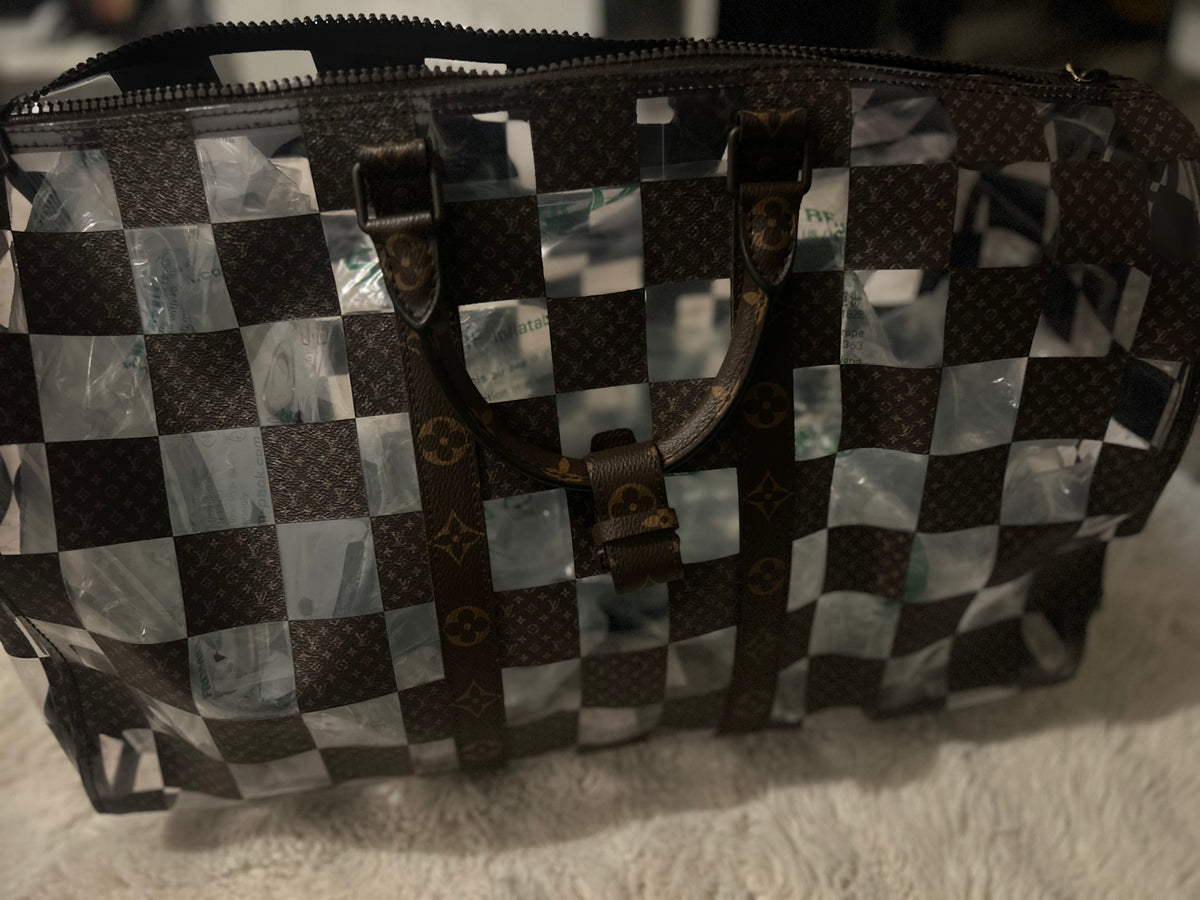 Louis Vuitton travel bag monogram chess hold-all