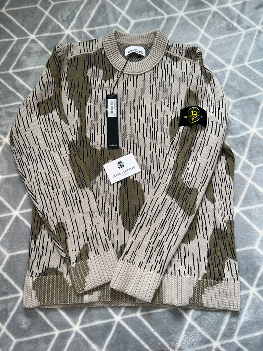 Stone island lambswool knitted jumper