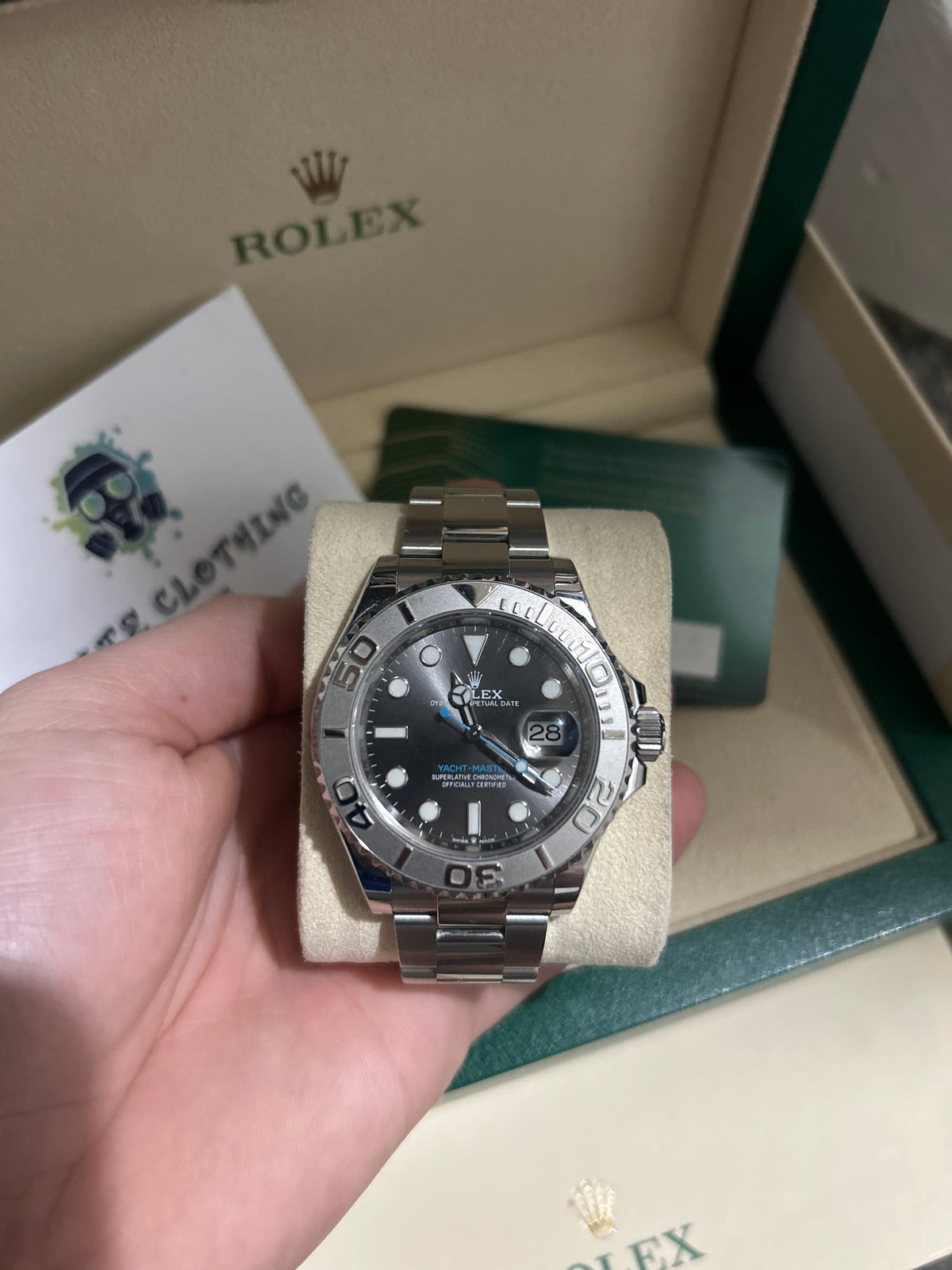 Rolex yachtmaster rhodium dial